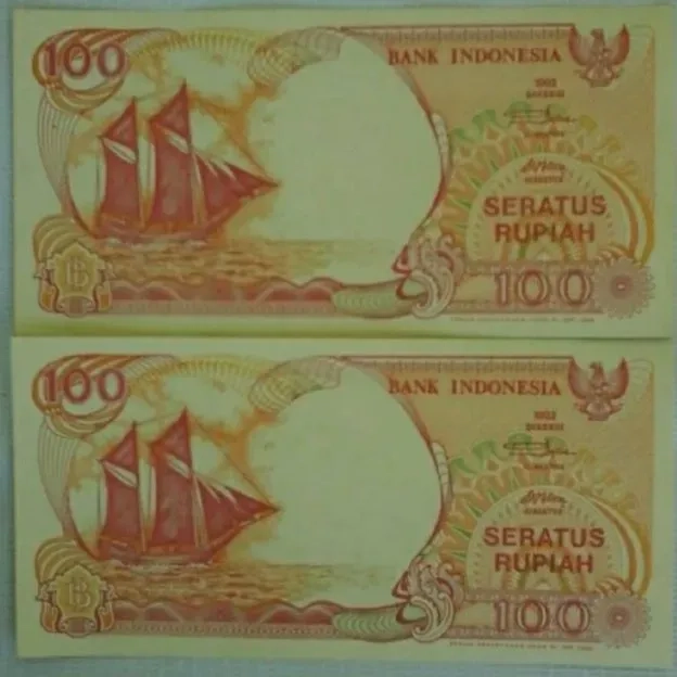 Koleksi Antik dan Kuno Uang Kertas / Banknotes / Paper Money Perahu Pinisi 2 Seri Berurut 1992 007