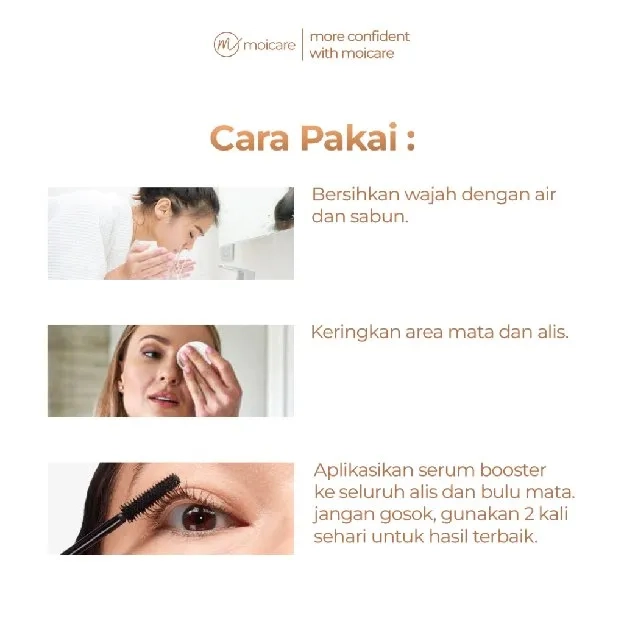 Moicare Eye Lash & Brow Growth Serum - Penumbuh Pelebat Penebal Alis & Pemanjang Bulu Mata