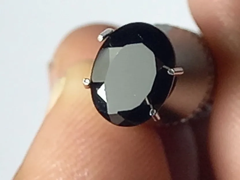 natural black garnet no heat