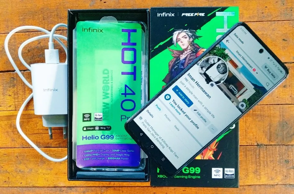 Infinix Hot 40 Pro 12+9/256gb Mulus Garansi