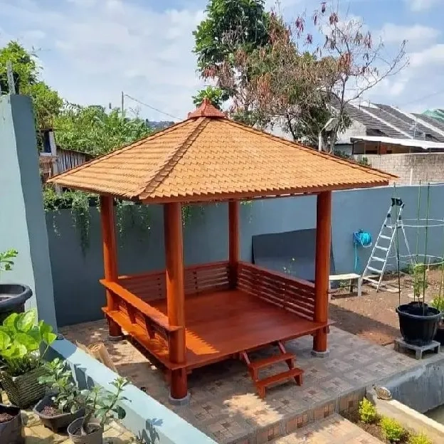 gazebo kayu kelapa