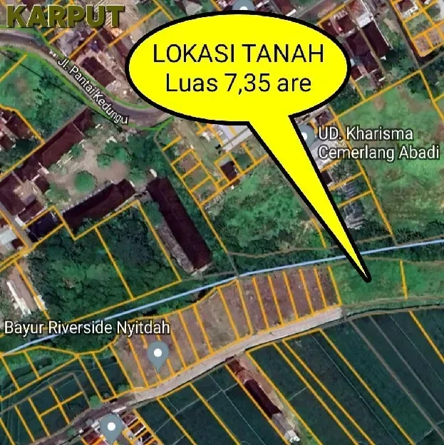 Dijual 7,35 are, Jl. Dedela Nata Pantai Kedungu Nyitdah Kediri Tabanan