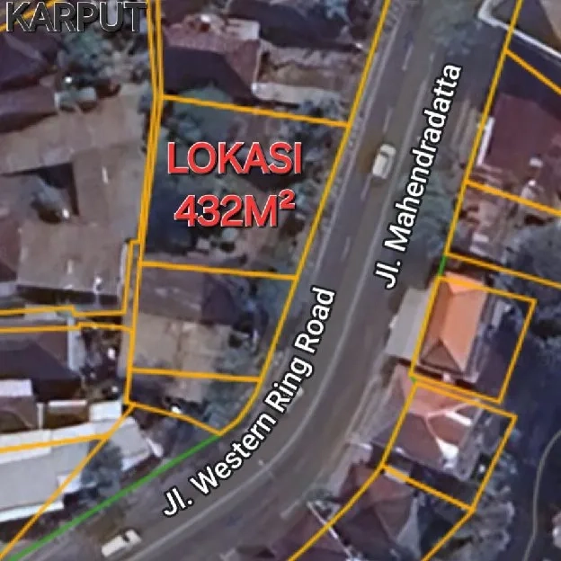 Dijual 4,32 are, Jl. Raya Mahendradata Western Ring Road Padangsambian Denpasar