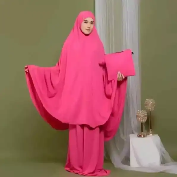 Mukena Khadijah Dewasa Crinkle Airflow Premium Terbaru Jumbo