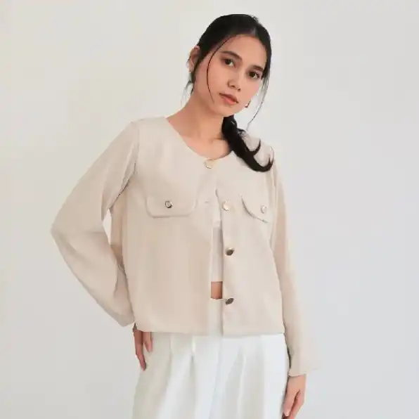 Outer Wanita Lengan Panjang / Long Outer Wanita / Outer Basic Wanita / Cardigan Wanita / Jaket Wanit