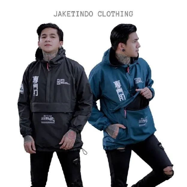 Bisa COD - Jaket Cagoule Pria - dmn 