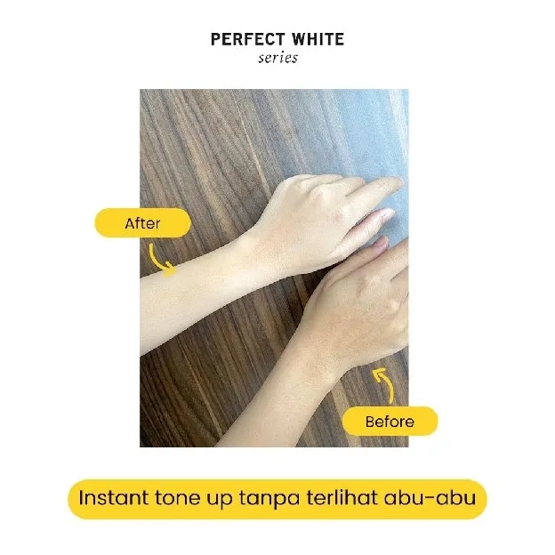 PERFECT WHITE AHA Body Serum 50ML + AHA Kojic Brightening Body Lotion EC