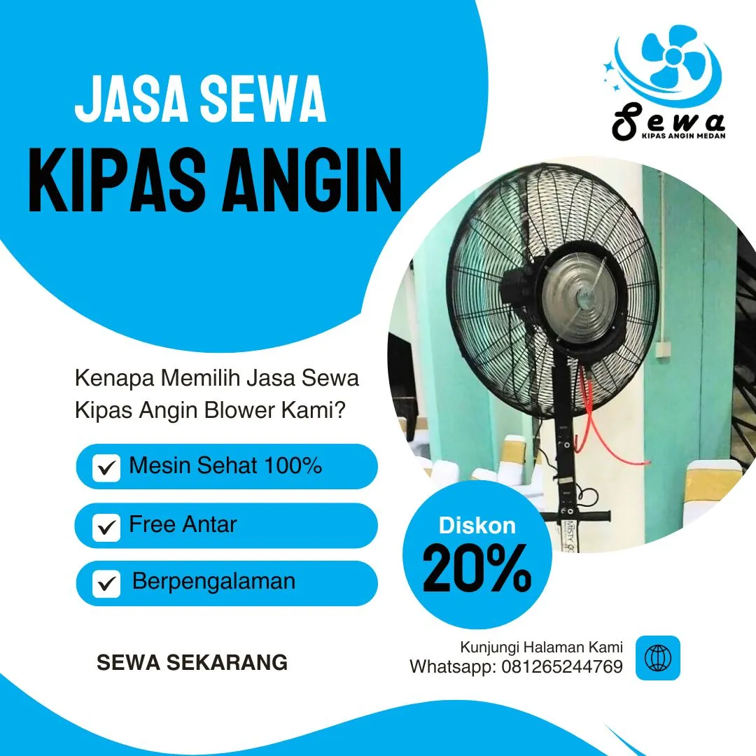 BERPENGALAMAN, Tlp 0812-6524-4769 Jasa Sedia Kipas Angin Untuk Pesta Medan