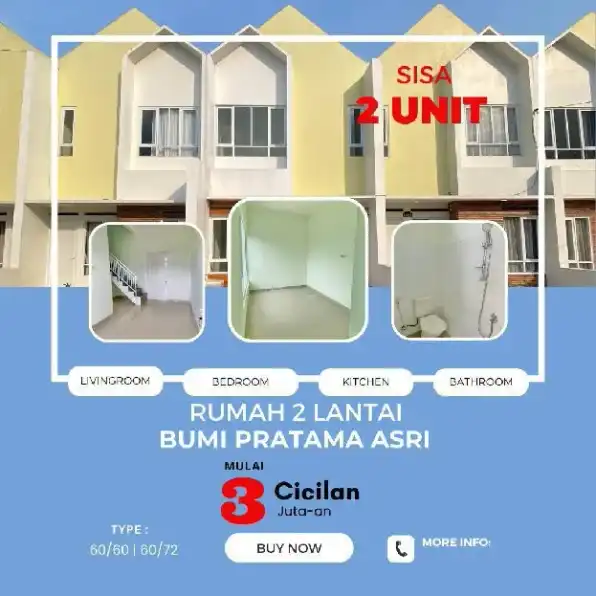 Dijual Rumah 2 Lantai di Cibiru Cileunyi Bandung 