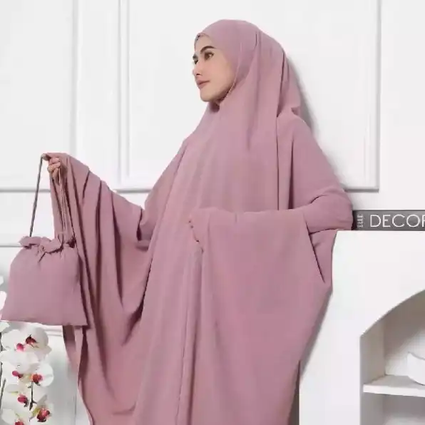 Mukena Khadijah Dewasa Crinkle Airflow Premium Terbaru Jumbo