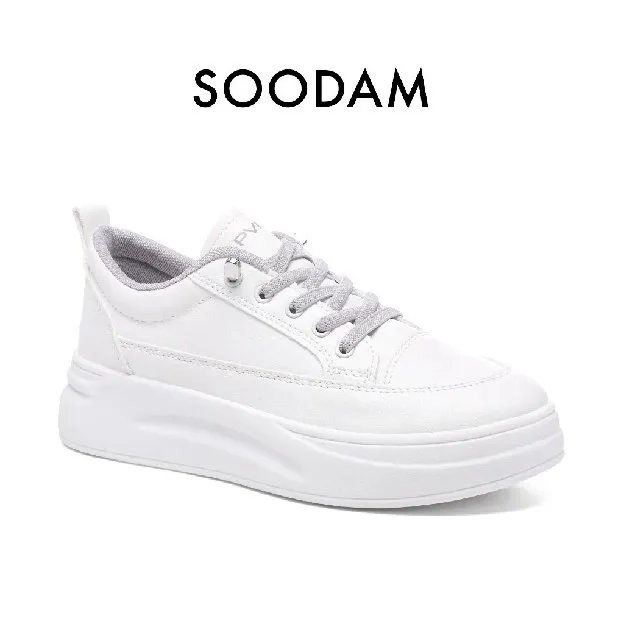 PVN Soodam Sepatu Sneakers Sport Kets Putih Hitam Wanita Kasual White