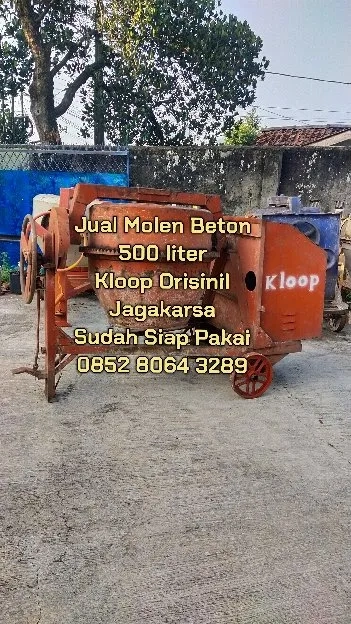 WA 0896-3837-8439 Jual Molen Beton Second 500 liter Jagakarsa Siap Pakai