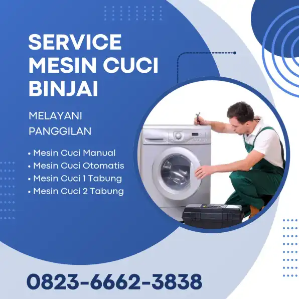 Service Mesin Cuci Perumahan Binjai Golden Mansion 082366623838