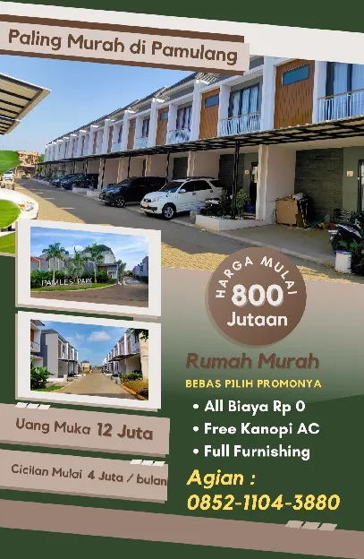 Promo rumah murah di pamulang