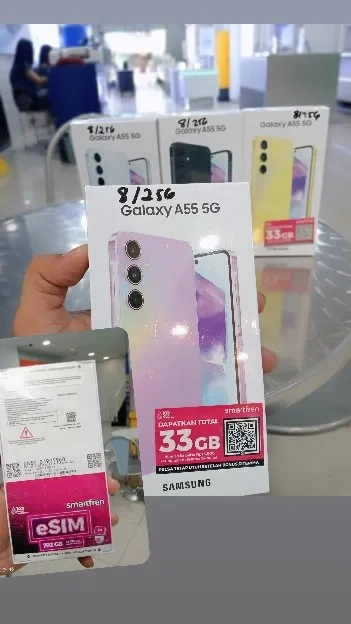 Samsung A55 5G Ram 8 Kapasitas Penyimpanan 256 GB 