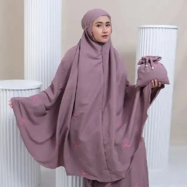 Mukena Dewasa Travelling 2in 1 Coquette Bordir Pita