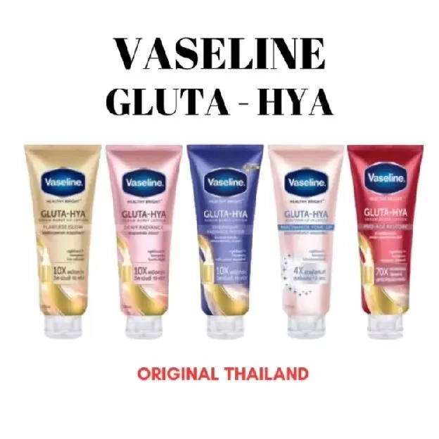 VASELINE THAILAND HEALTHY BRIGHT GLUTA-HYA / SERUM / TONE-UP / LOTION WHITENING ORIGINAL THAILAND