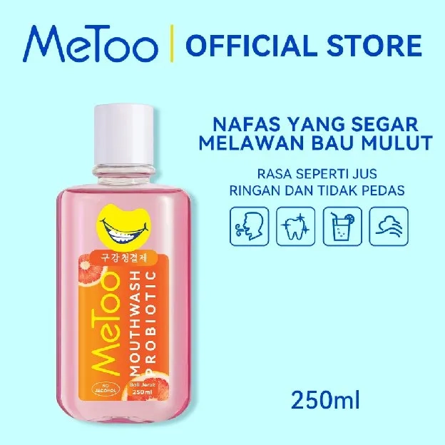 MeToo Mouthwash / nafas segar / menghilangkan bau mulut / kumur karang gigi