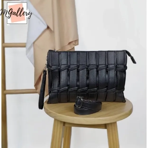 Bisa COD - Tas Selempang Pagar Clutch Wanita