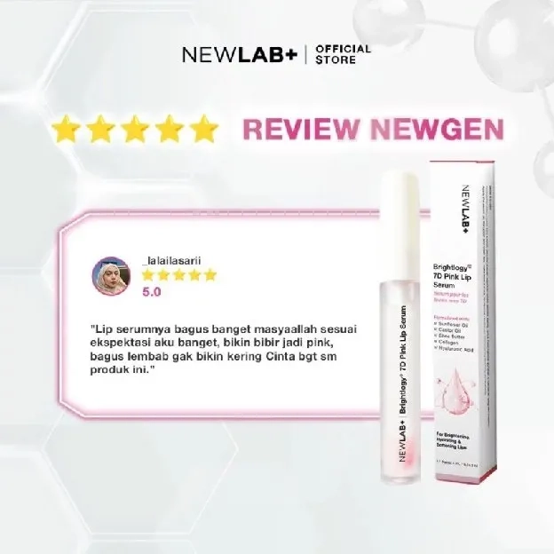 NewLab 7D Pink Lip Serum I Serum Bibir untuk Bibir Hitam | Lip Balm Pemerah Bibir