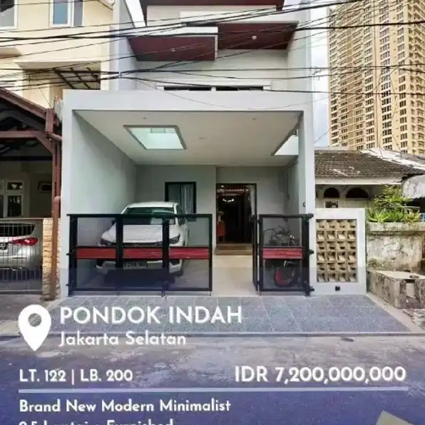 Rumah Baru dlm Komplek Pondok Indah jakarta selatan.nempel MaL