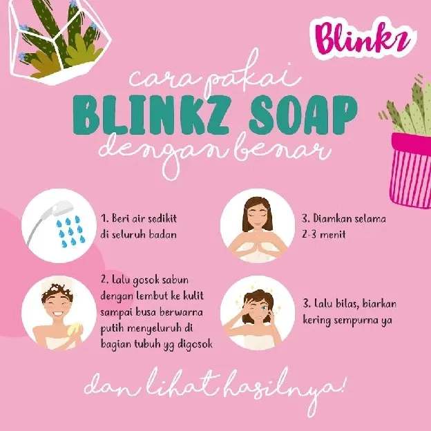 [Agen Resmi] Blinkz Soap BPOM - Sabun Pencerah Wajah dan Badan - FREE GIFT