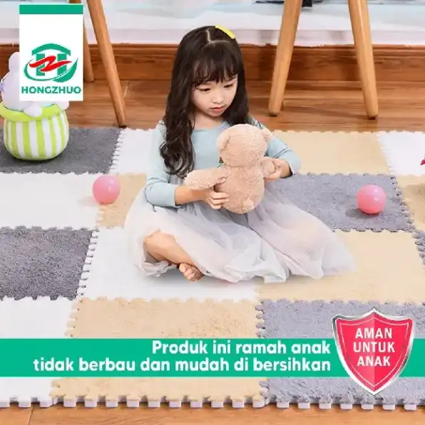 Karpet Puzzle Bulu Pengaman Bayi Pelindung Kepala Balita Anak Alas Lantai Dekorasi Keset Kaki