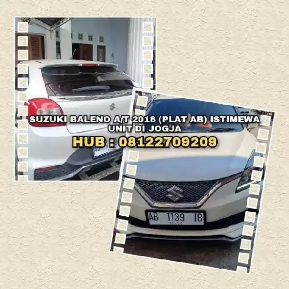 MOBIL DIJUAL : SUZUKI BALENO A/T 2018 (PLAT AB) ISTIMEWA. UNIT DI JOGJA. H: 08122709209>>