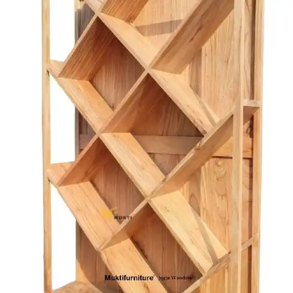 Rak Buku Premium Kayu Jati Estetik Ukuran 100x25x165 cm, Bookshelve Teak Wood Aesthetic