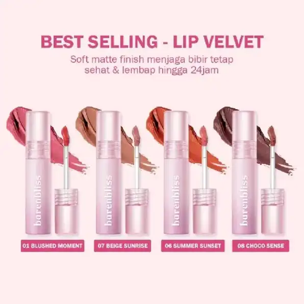 barenbliss Best Selling Gorgeous Lips - Lip Tint/Lip Velvet/Matte Tint/Mousse Tint