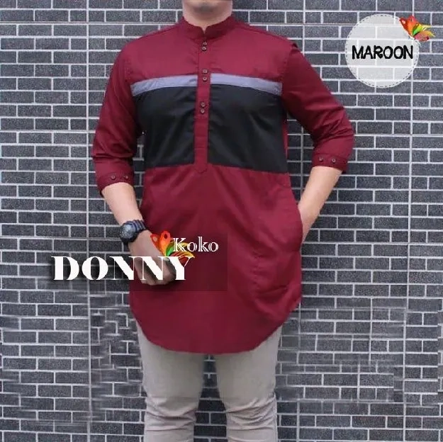 Ec Blouse Koko Pria Donny Putih l atasan fashion baju kemeja koko wanita