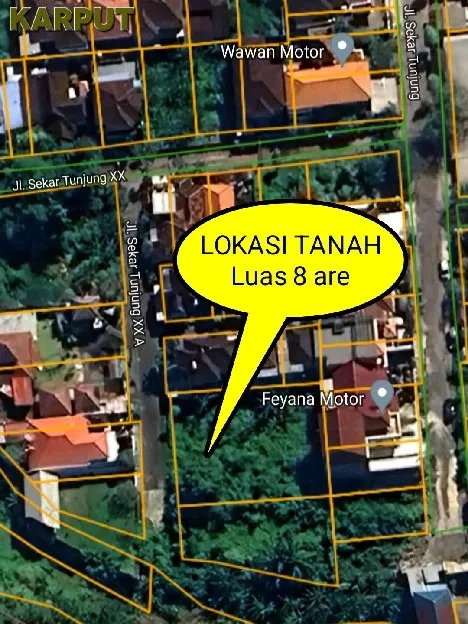 Dijual 8 are, Jl. Sekar Tunjung Gatsu Timur Kesiman Denpasar