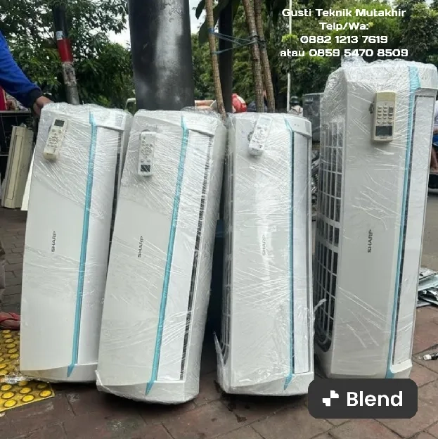 Ac Sharp 1/2pk-2pk indoor R32 Tukar Tambah plus pasang Terima dingin dan beres 