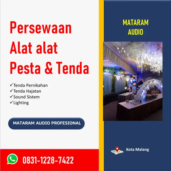 WA: 0831-1228-7422, Paket Sewa Alat Pesta Lengkap untuk Segala Acara