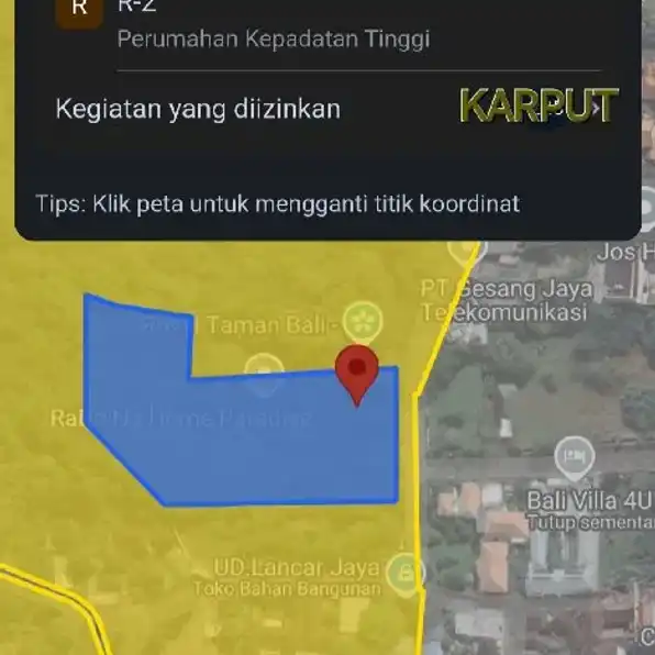 Dijual 51,84 are, Jl. Taman Bali Taman Mumbul Benoa Nusa Dua Kuta Selatan