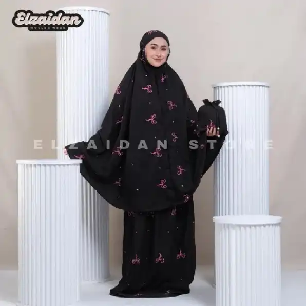 Mukena Dewasa Travelling 2in 1 Coquette Bordir Pita