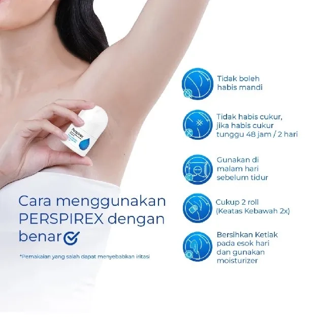 Perspirex Antiperspirant Roll On / Deodoran Perawatan Ketiak Bau Badan / Deodorant Tangan dan Kaki U