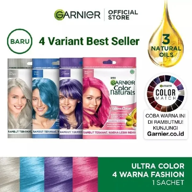 Garnier Hair Colour Natural Express Ultra Cream Semir Pewarna Rambut Premium