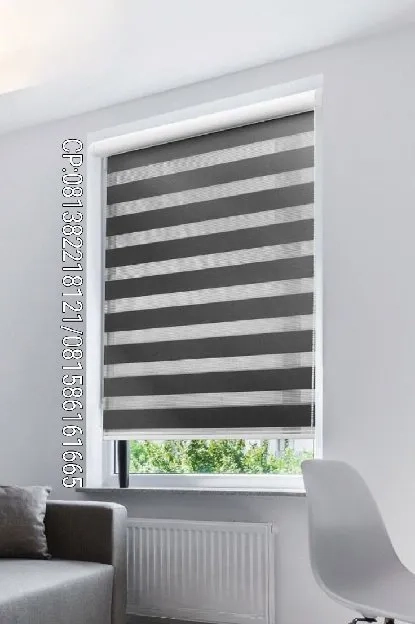 zebrablind rollerblind dan tirai gordeb gordyn blackout import