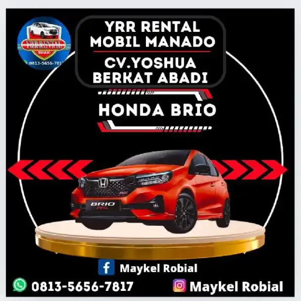 Rental Mobil Murah Manado plus Driver 0813-5656-7817 YRR Rental