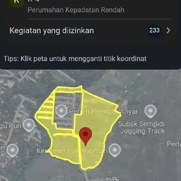 Dijual 3,45 Ha. Jl. Permata Anyar Lukluk Sempidi Samping Puspem Badung