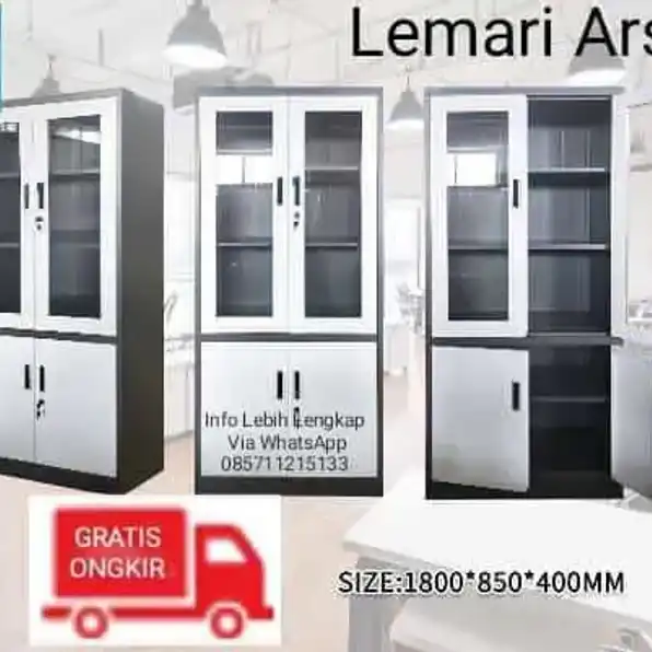 Lemari Arsip Dokumen Full Besi kuat dan awet baru 1.785.000 free ongkir jarak terjangkau free pasang