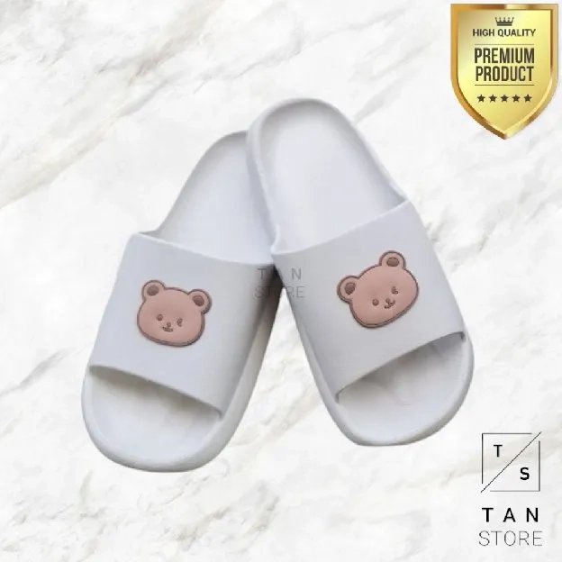 Sandal Karet Slip On Slop Wanita Karakter Lucu Premium