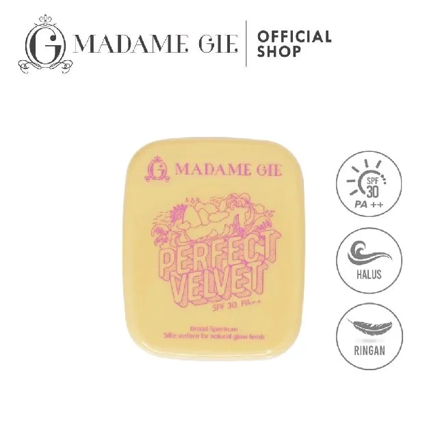 Madame Gie Perfect Velvet SPF 30PA Two Way Cake - Make up Bedak Padat