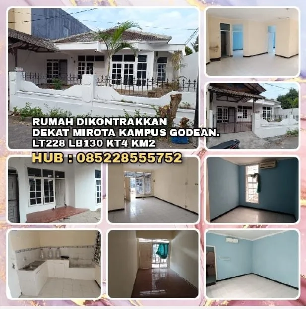 RUMAH DIKONTRAKKAN DEKAT MIROTA KAMPUS GODEAN.LT228 LB130 KT4 KM2.H: 085228555752