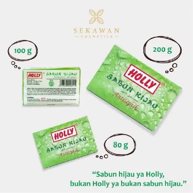 SABUN HIJAU HOLLY ANTISEPTIK KEMASAN BARU MURAH