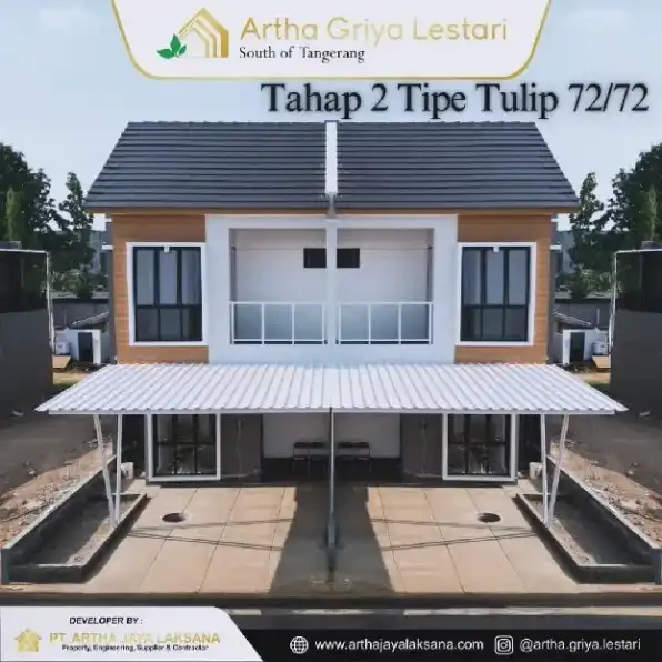 rumah baru disebrang taman tekno bsd dekat ke tol BSD dan stasiun serpong