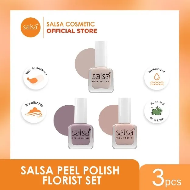 [HARGA PER BOX] SALSA KUTEK PEEL OFF HALAL - PEEL POLISH KLUPAS BREATHABLE HIJAB FRIENDLY