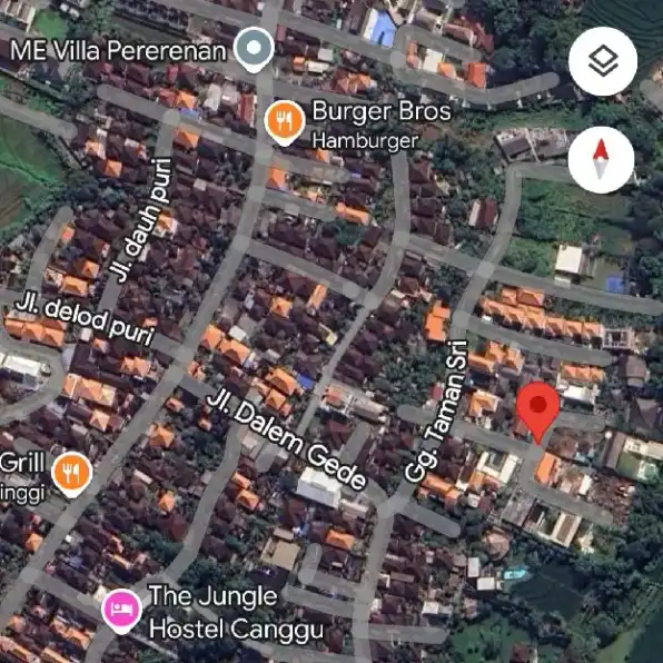 Dijual 6 are, Jl. Dalem Gede Gg. Taman Sari Pantai Pererenan Mengwi