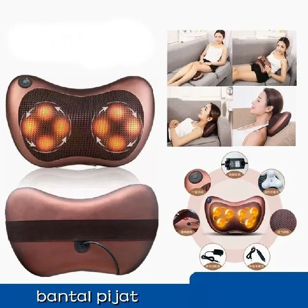 Alat Pijat Bantal Pijat 8 Bola portable Car Home Massage Pillow bantal pijat